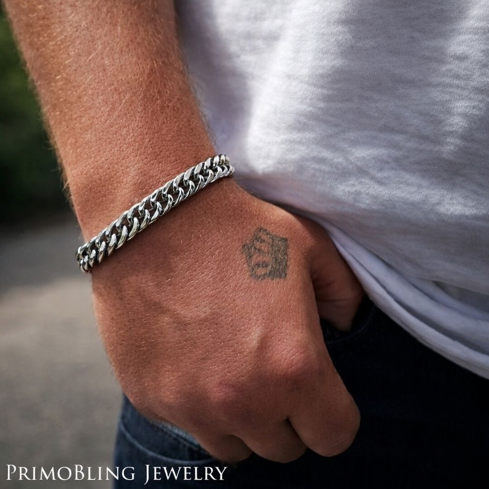 Stainless steel multi Cuban Link Bracelet